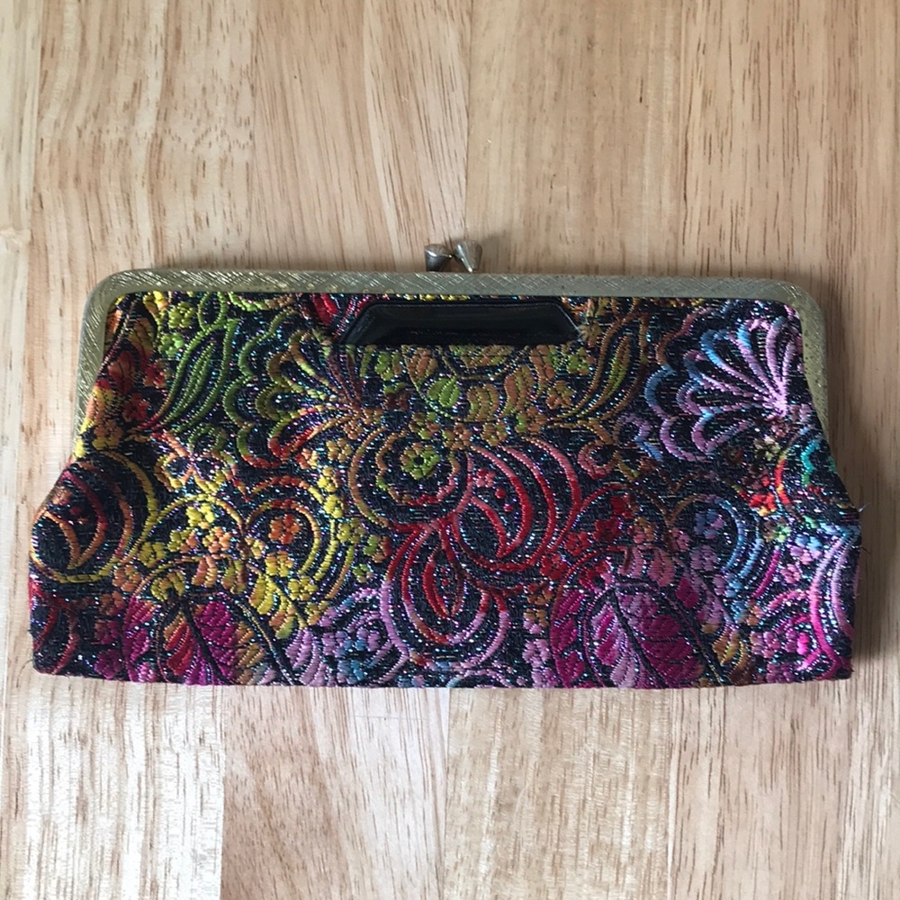 Vintage Colorful Mirror Clutch